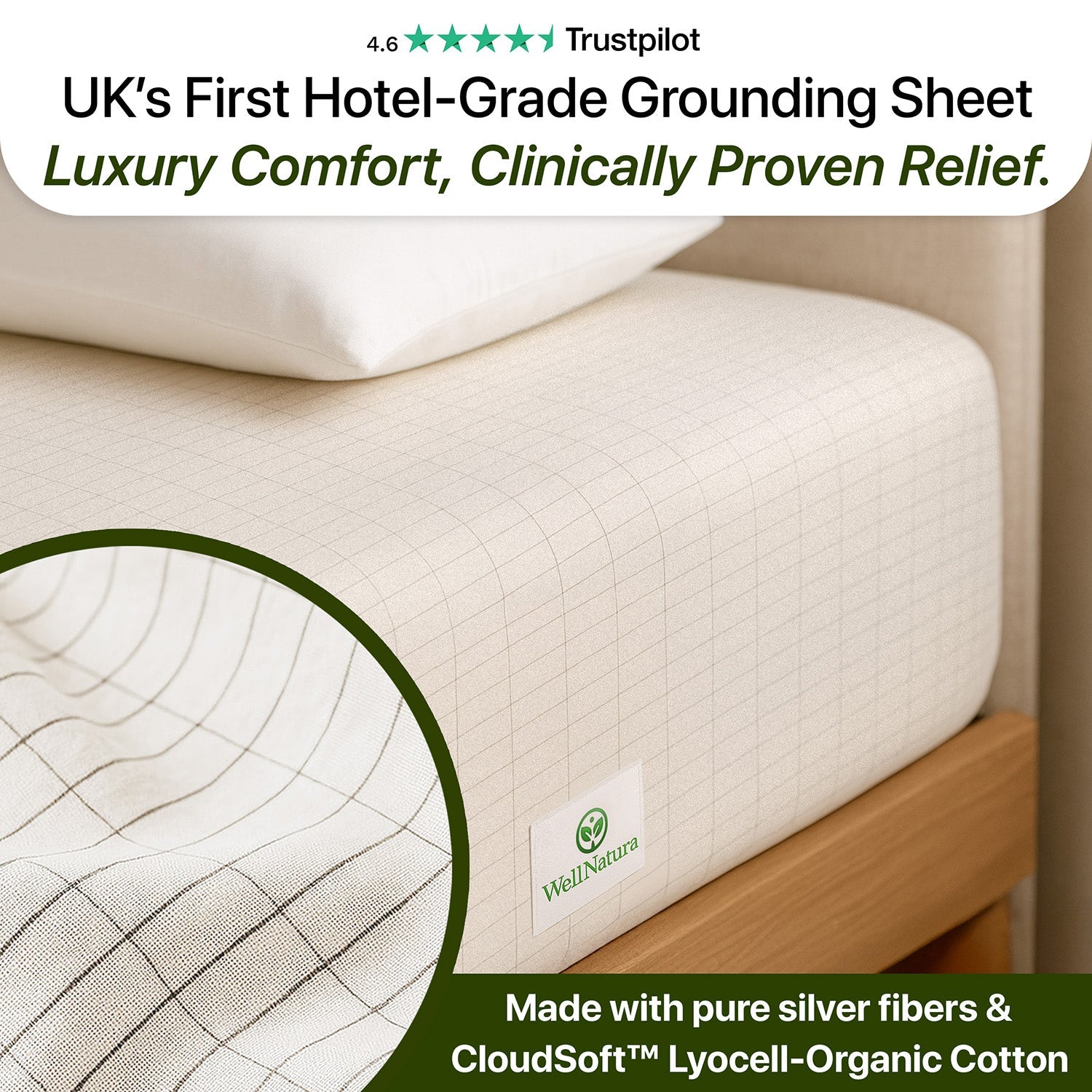 WellNatura Grounding Sheet (Fitted Sheets)